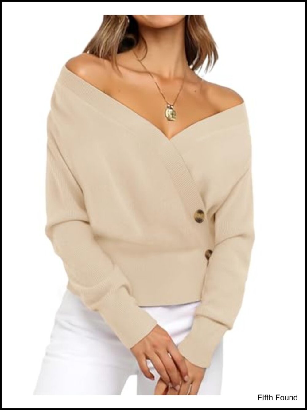 Womens V Neck Pullover Sweater Long Sleeve Knit Top - Picture 1 of 6